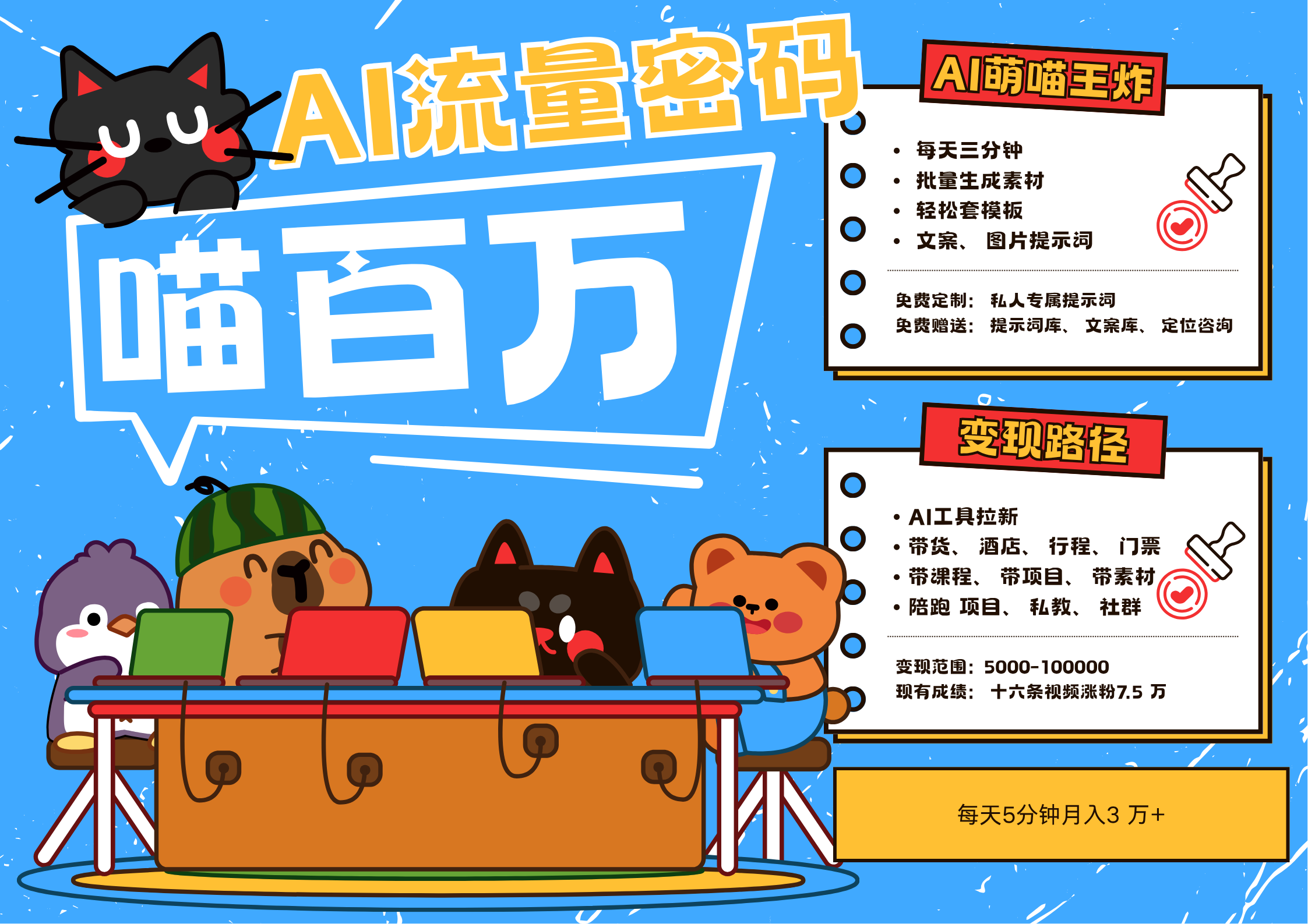 AI+宠物+旅行，2025最火流量密码 轻松用AI宠物做文旅账号，N种变现渠道月入五位数-网赚